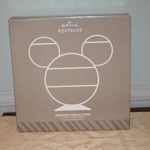Mickey Mouse Ears Hallmark Keepsake Year of Disney Magic Ornament Display Stand